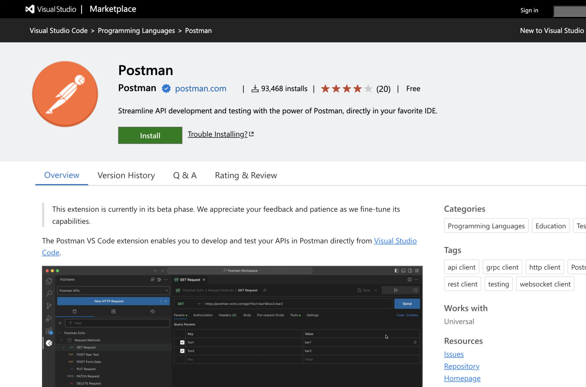 【Postman】vscodeの拡張機能でpostmanを使用する | ramble - ランブル