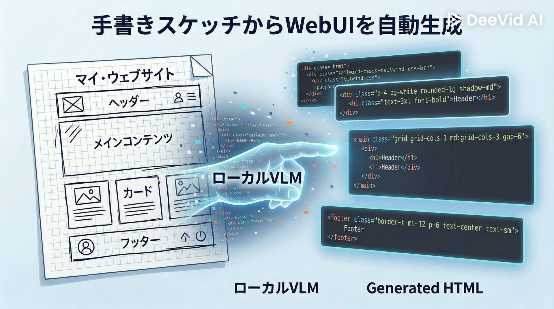 【ローカルVLM】手書きスケッチからWebUIを作る！画像認識への挑戦
